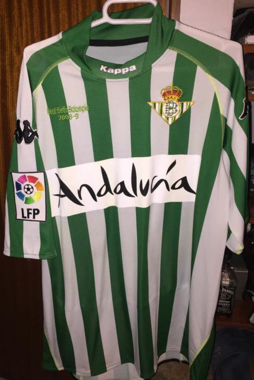 maillot de foot real betis domicile 2008-2009 rétro