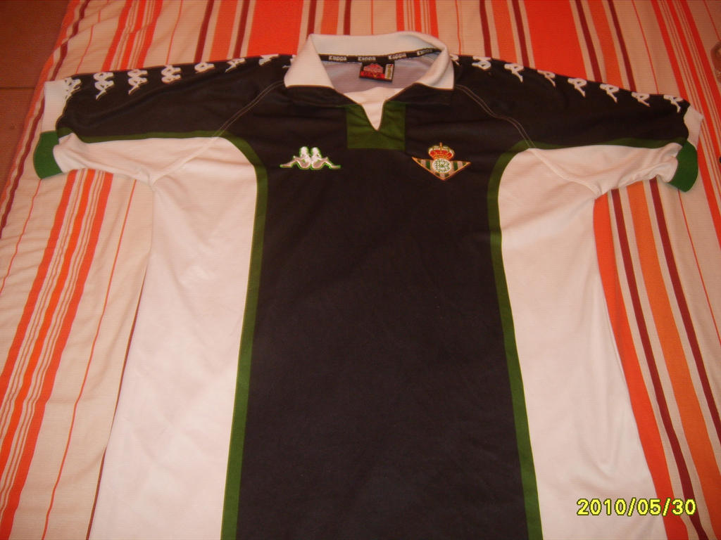 maillot de foot real betis exterieur 1998-1999 rétro