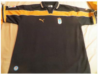 maillot de foot real oviedo exterieur 2000-2001 pas cher