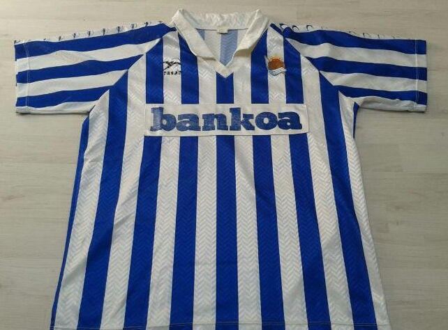 maillot de foot real sociedad domicile 1990-1992 rétro