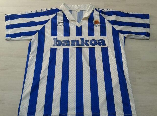 maillot de foot real sociedad domicile 1990-1992 rétro