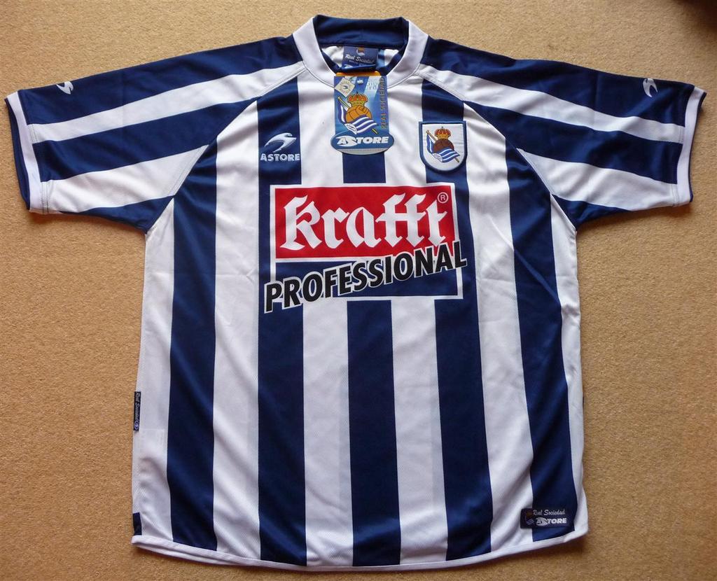 maillot de foot real sociedad domicile 2000-2001 pas cher