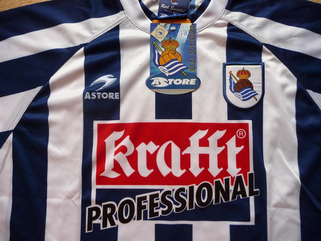 maillot de foot real sociedad domicile 2000-2001 pas cher