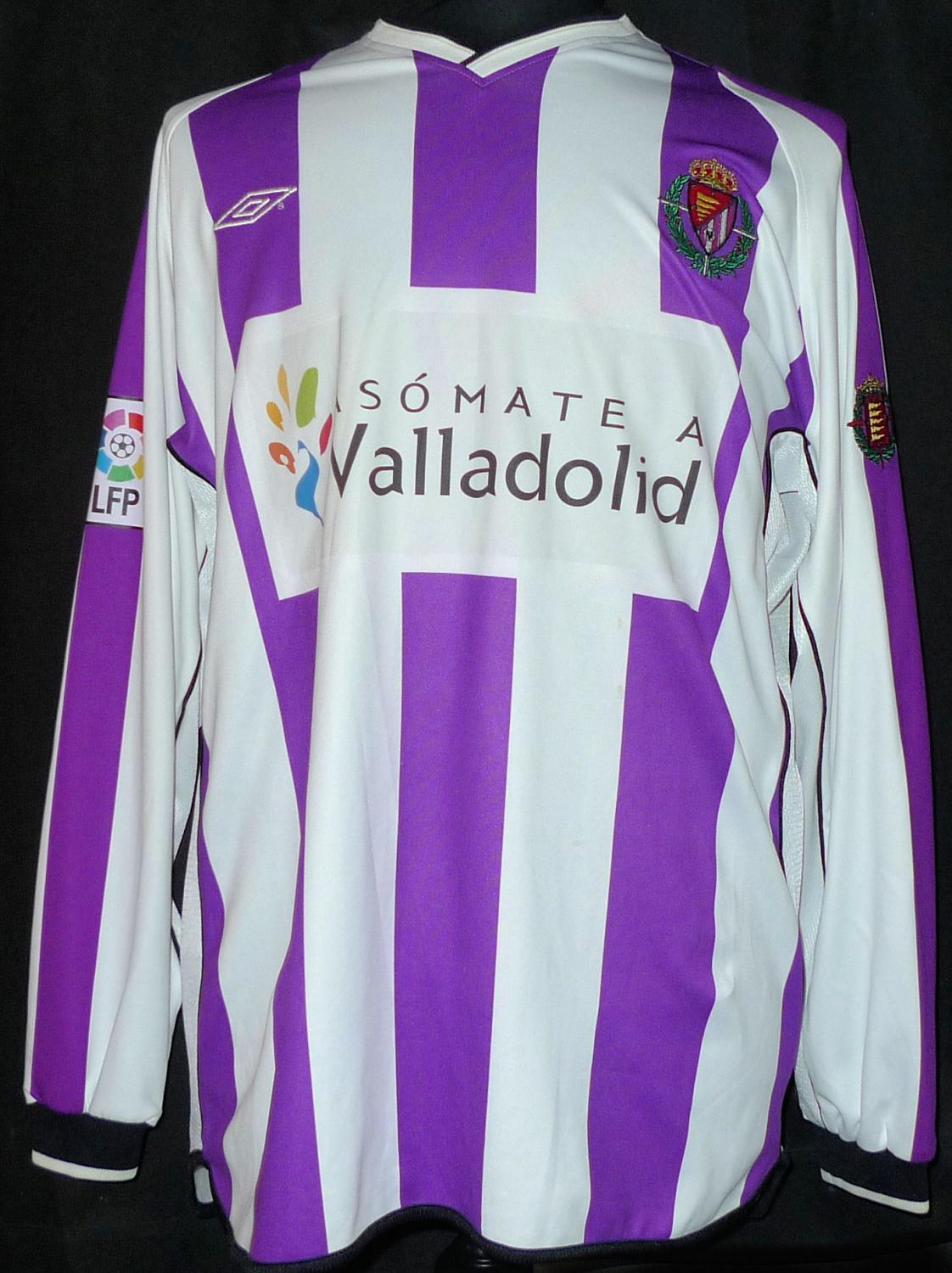 maillot de foot real valladolid domicile 2002-2004 pas cher