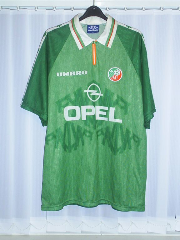 maillot de foot république d\'irlande domicile 1996-1998 rétro