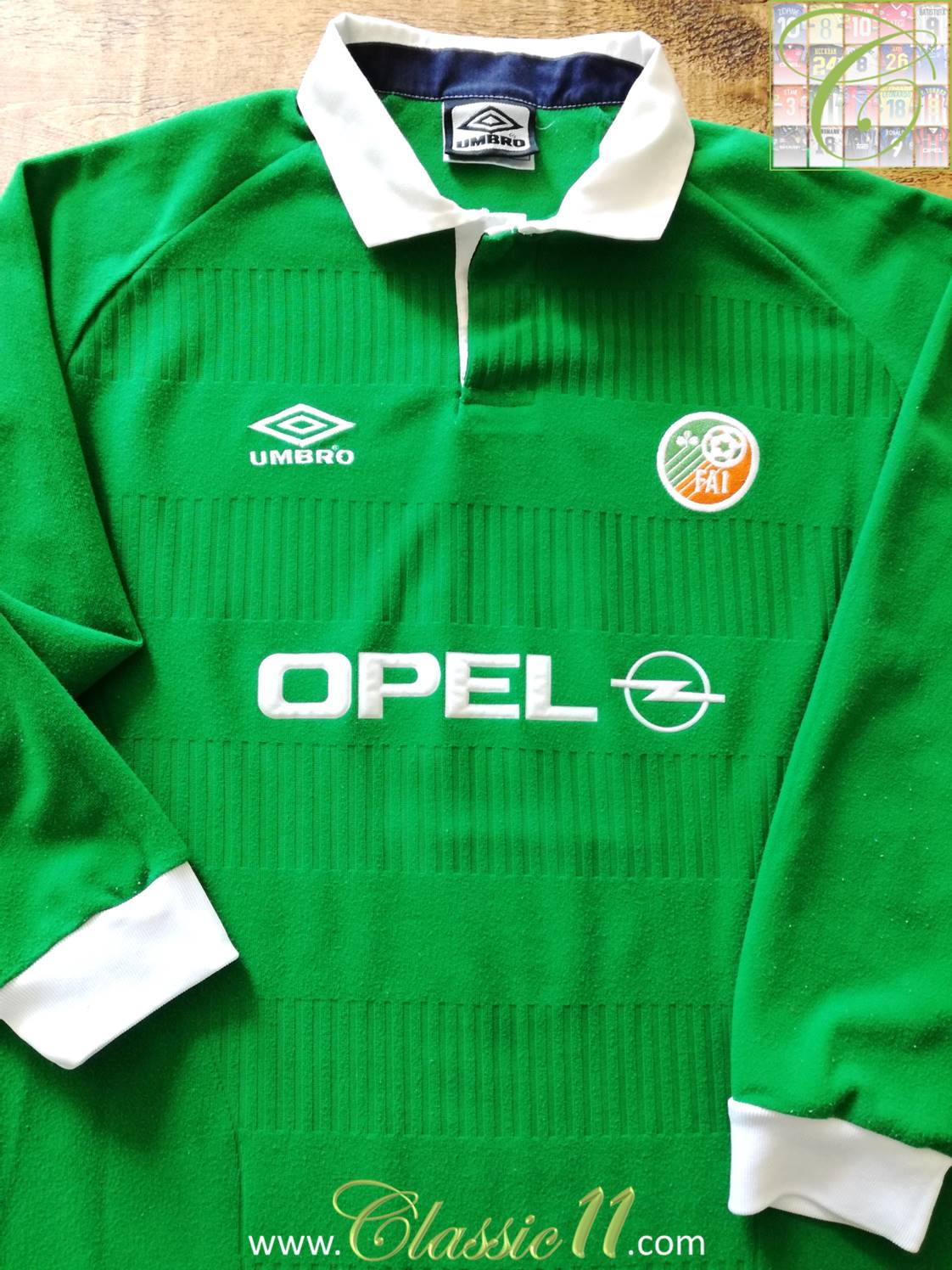 maillot de foot république d\'irlande domicile 2000-2001 rétro