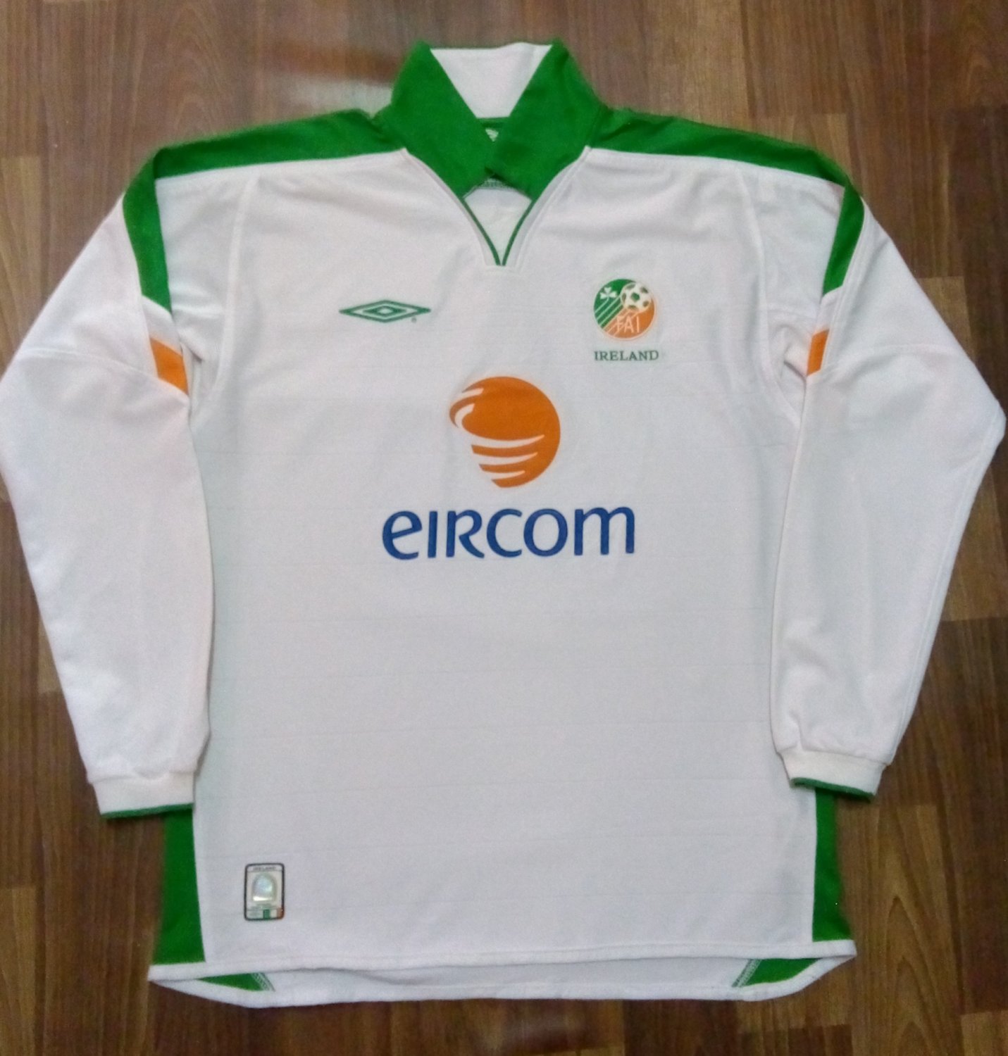 maillot de foot république d'irlande exterieur 2003-2005 rétro