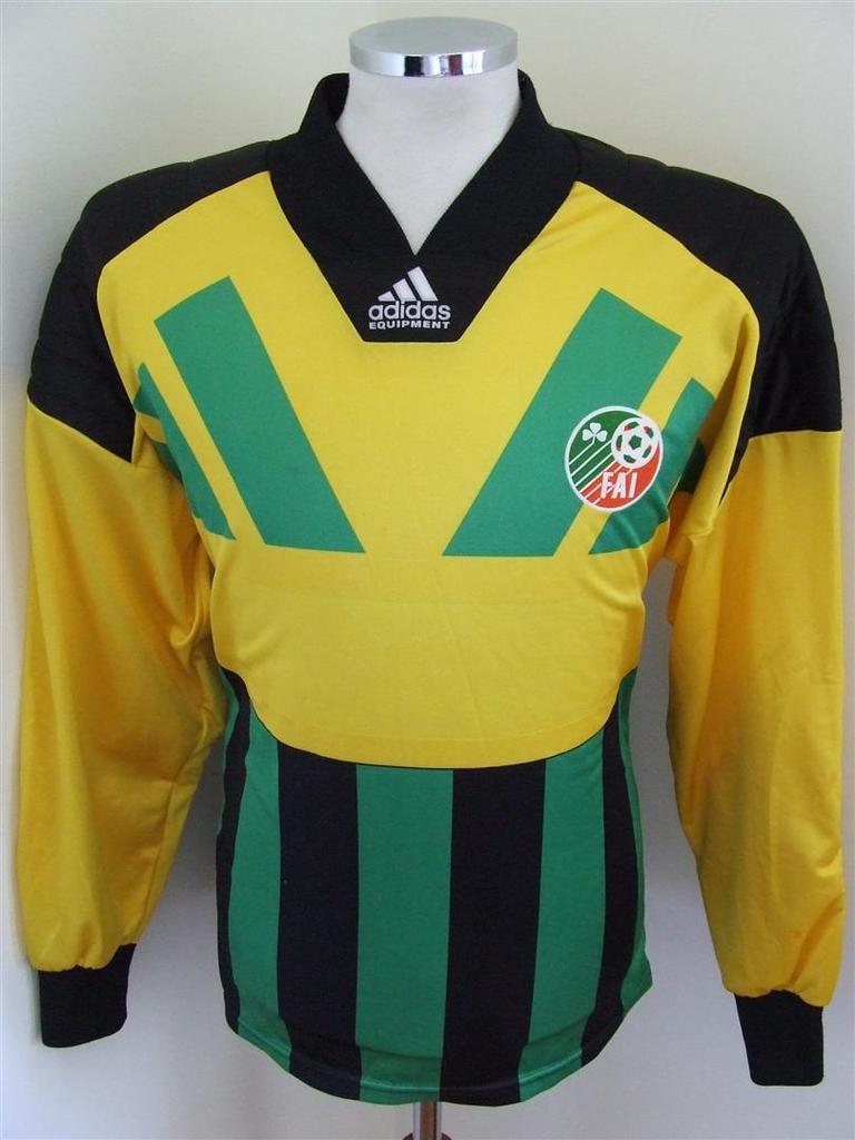 maillot de foot république d'irlande gardien 1992-1993 rétro