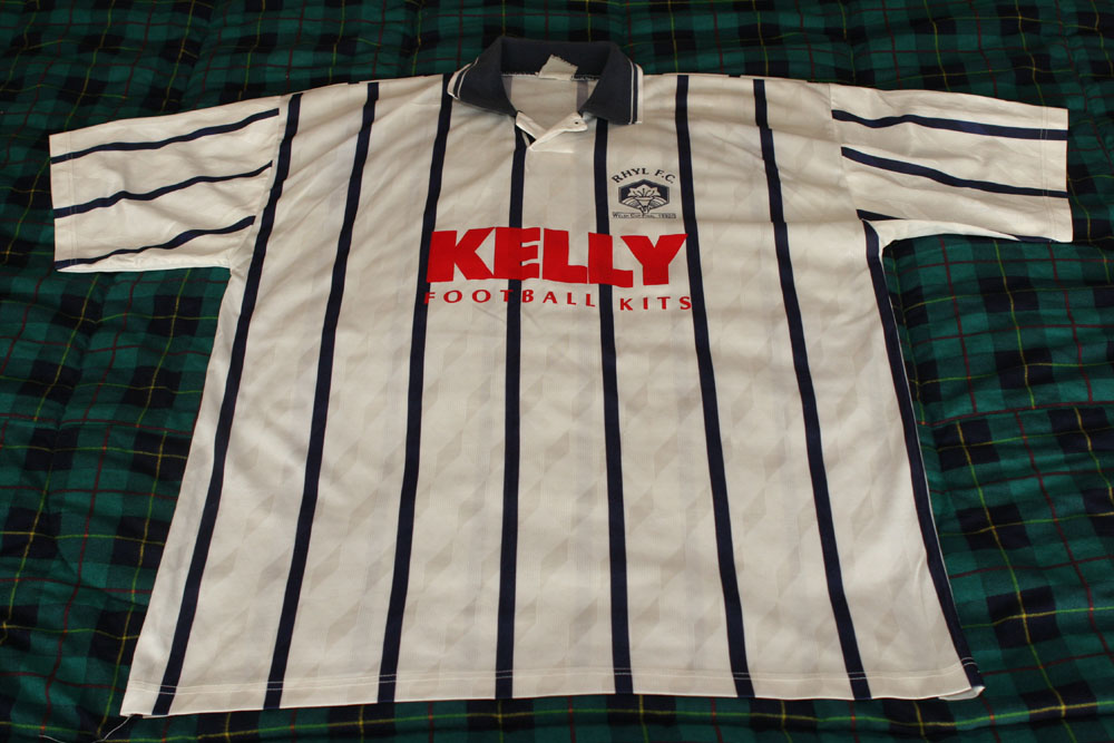 maillot de foot rhyl fc particulier 1992-1993 rétro