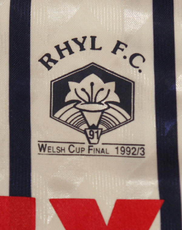 maillot de foot rhyl fc particulier 1992-1993 rétro