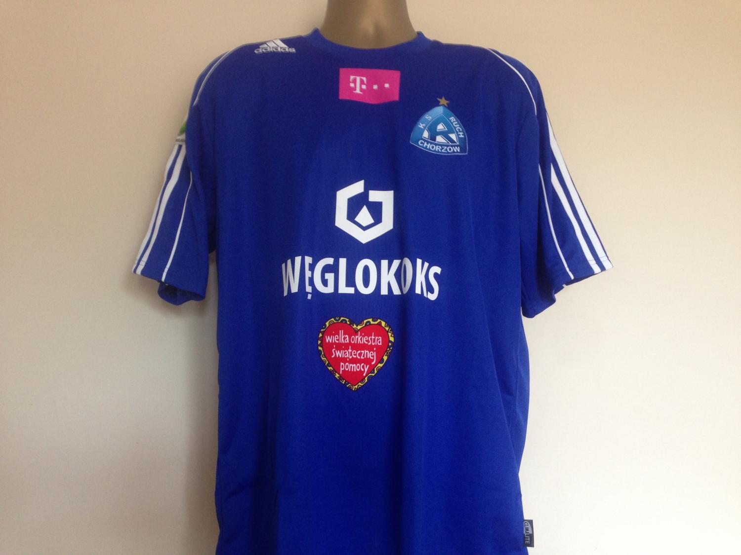 maillot de foot ruch chorzów domicile 2013-2014 rétro