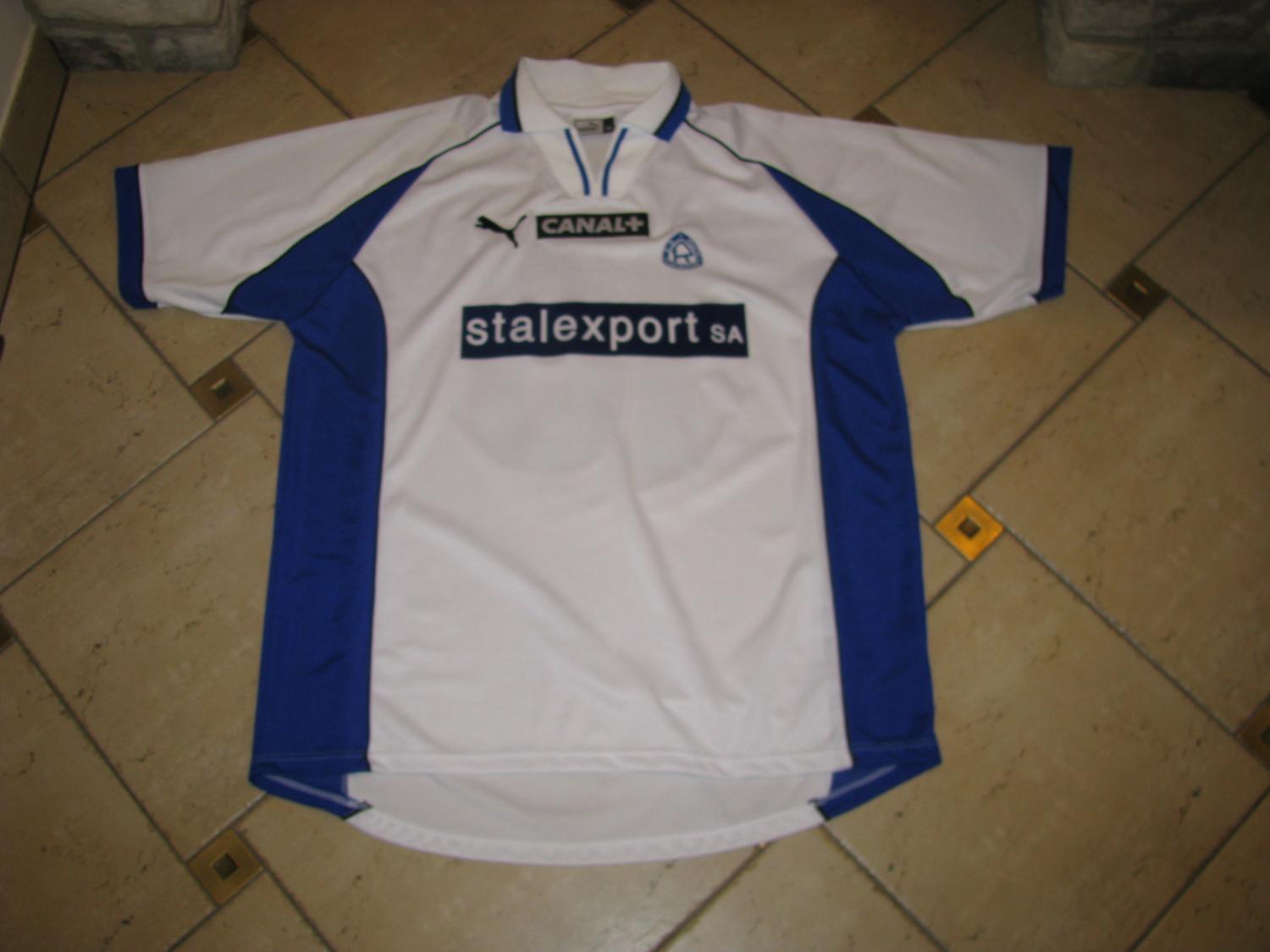 maillot de foot ruch chorzów exterieur 2000-2001 rétro