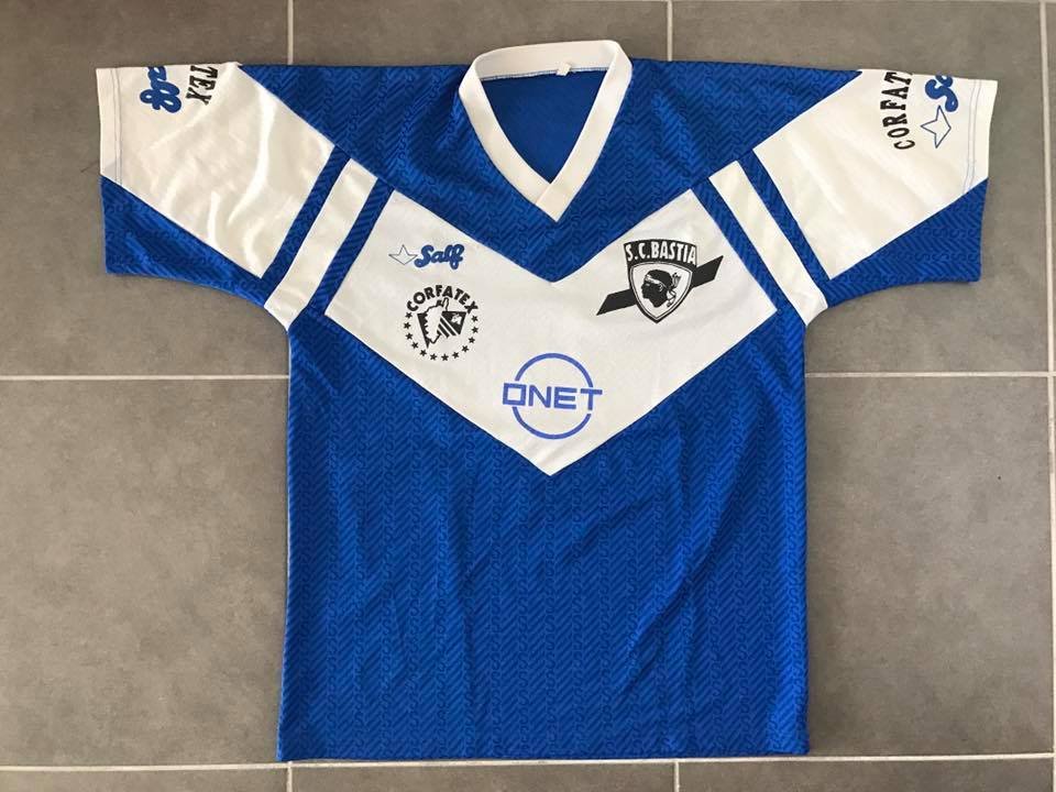 maillot de foot sc bastia domicile 1992-1993 pas cher