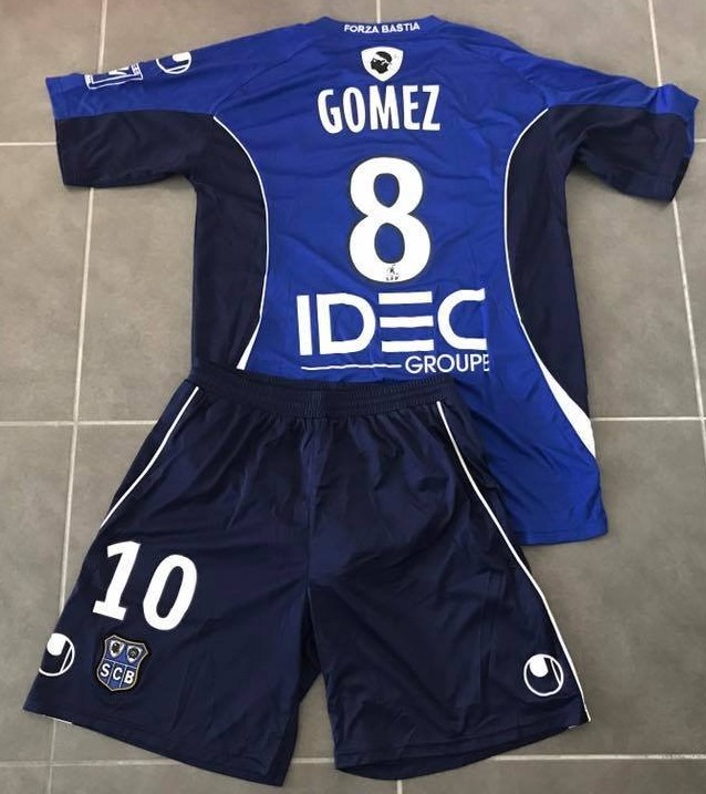 maillot de foot sc bastia domicile 2009-2010 pas cher