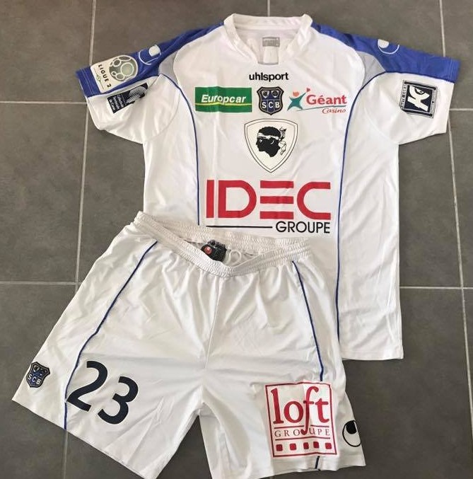 maillot de foot sc bastia exterieur 2008-2009 pas cher