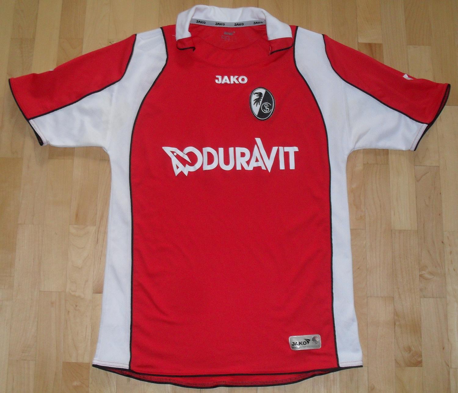 maillot de foot sc fribourg domicile 2007-2008 rétro