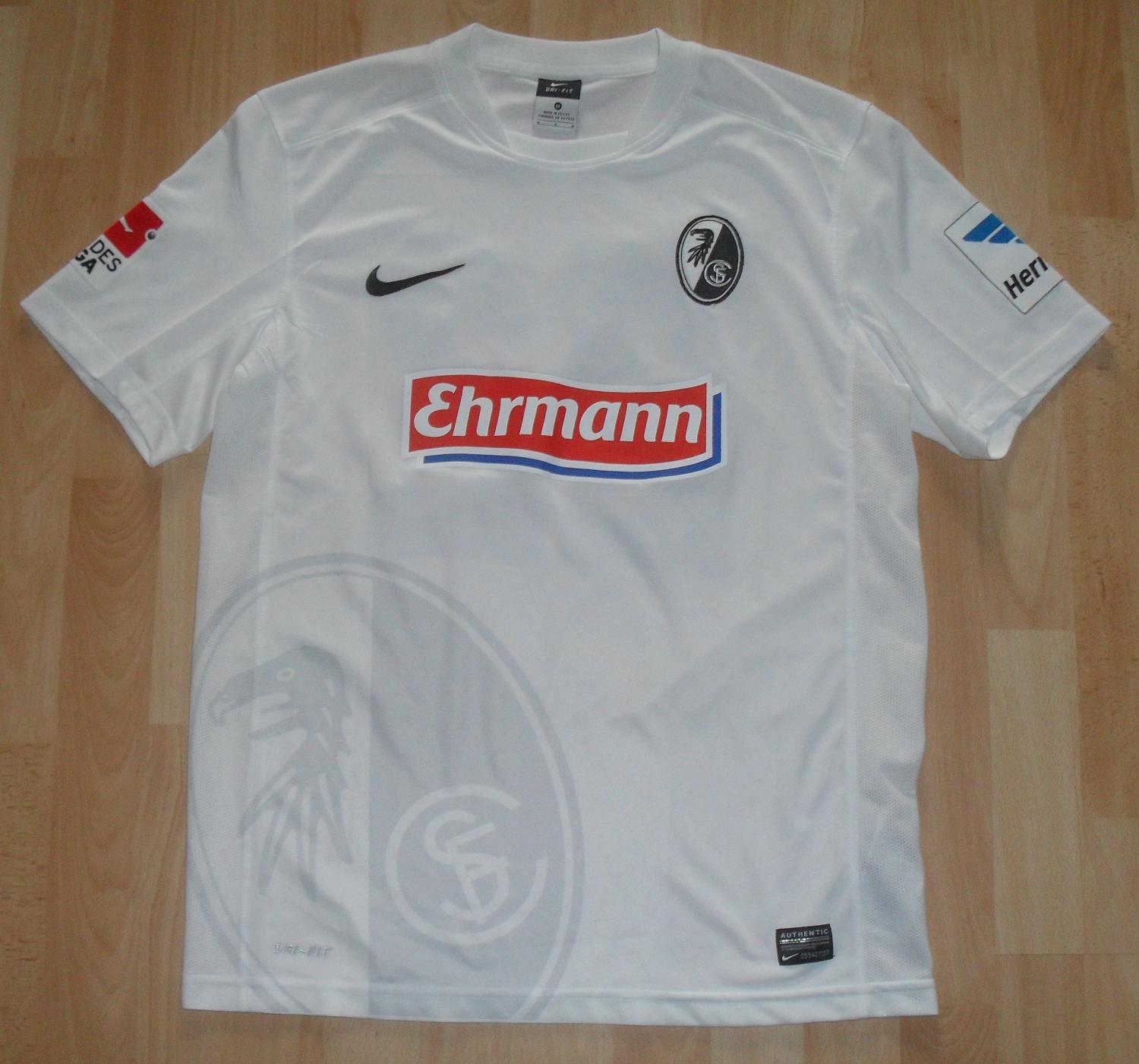 maillot de foot sc fribourg exterieur 2012-2014 rétro