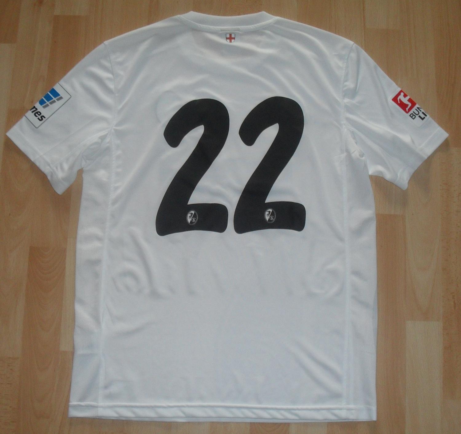 maillot de foot sc fribourg exterieur 2012-2014 rétro