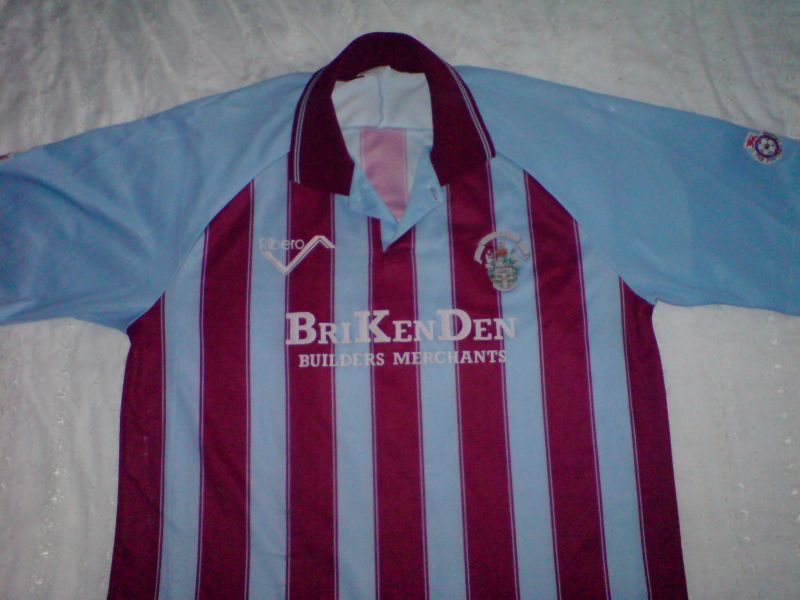 maillot de foot scunthorpe united domicile 1991-1992 rétro