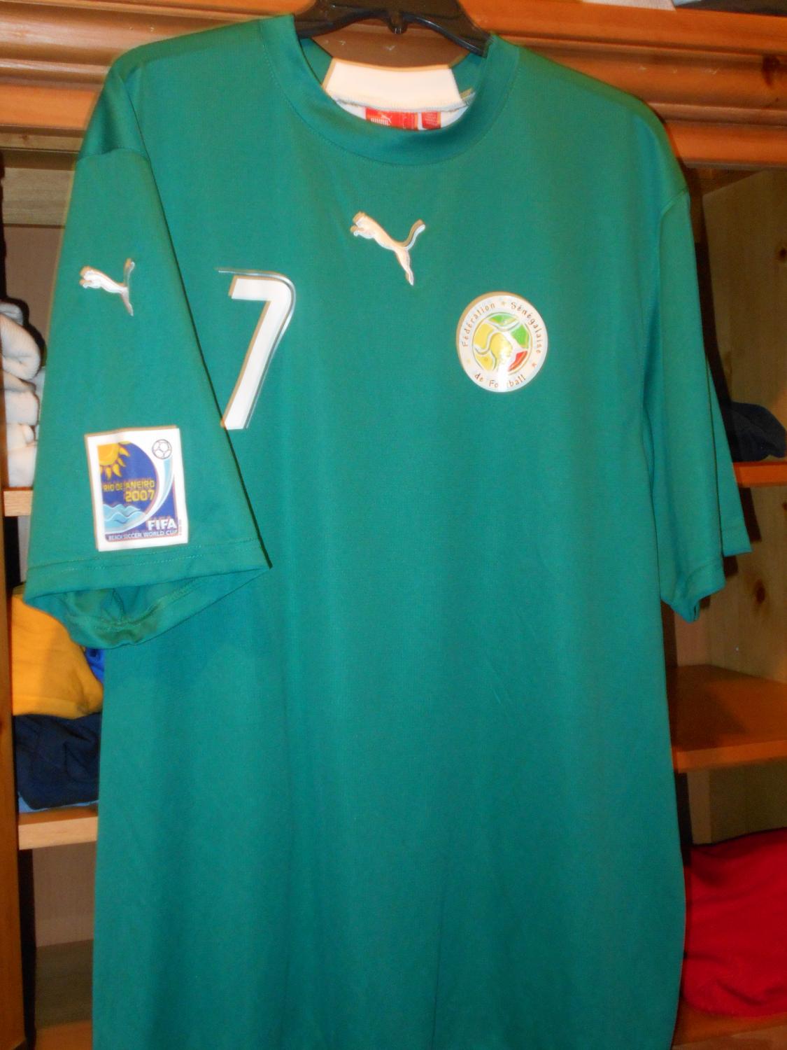 maillot de foot sénégal particulier 2007 rétro