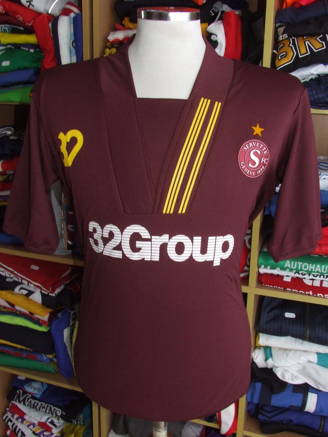 maillot de foot servette fc domicile 2010-2011 rétro