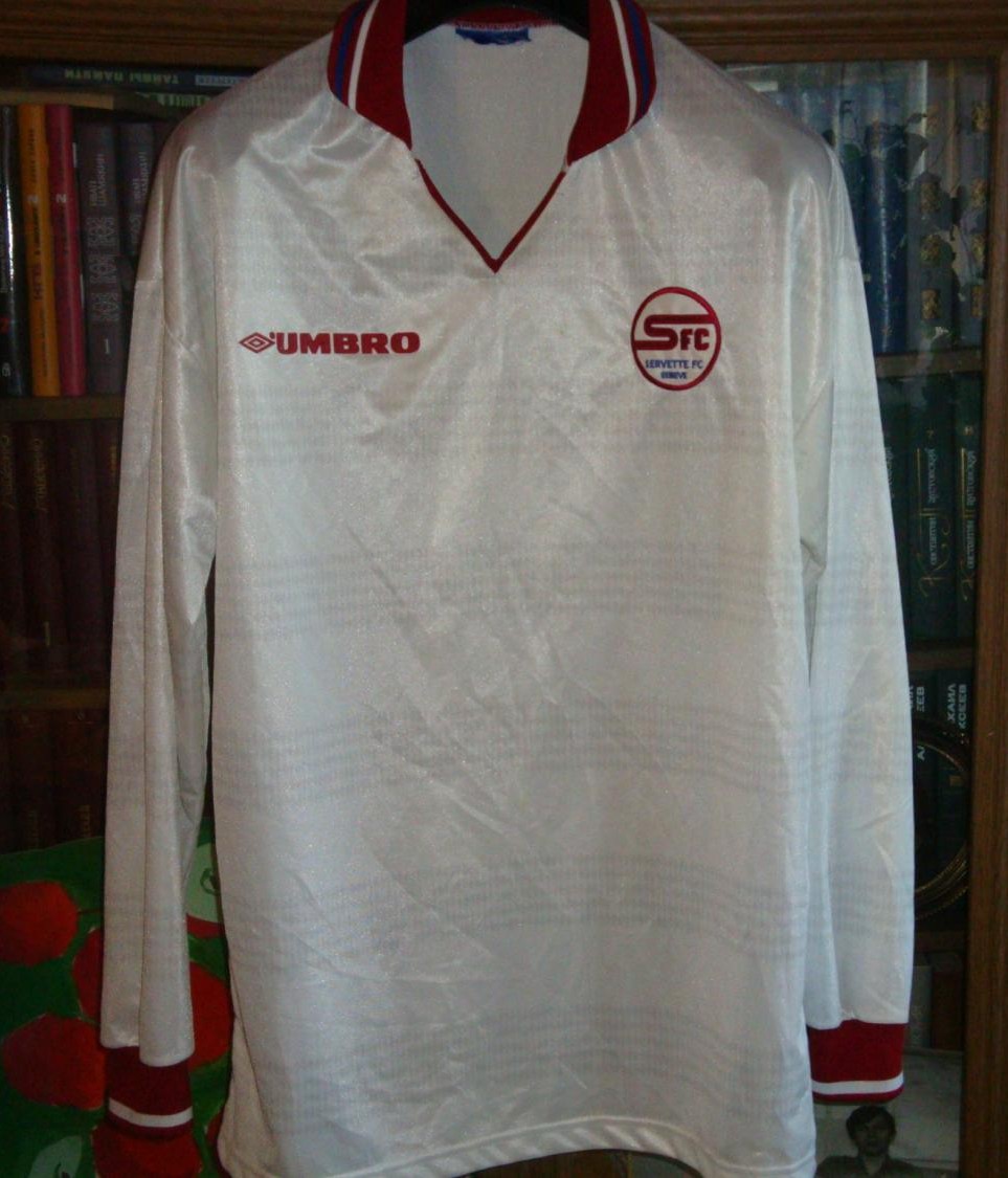 maillot de foot servette fc exterieur 1997-1998 rétro