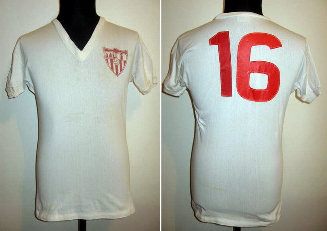 maillot de foot séville fc domicile 1976-1979 rétro