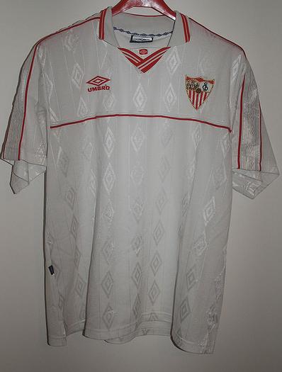 maillot de foot séville fc domicile 2000-2001 rétro