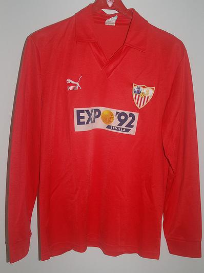 maillot de foot séville fc exterieur 1987-1990 rétro