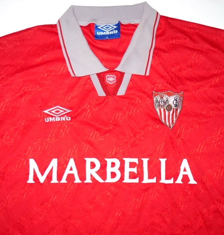 maillot de foot séville fc exterieur 1994-1996 rétro