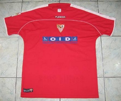 maillot de foot séville fc exterieur 2002-2003 rétro