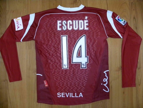 maillot de foot séville fc exterieur 2005-2006 rétro
