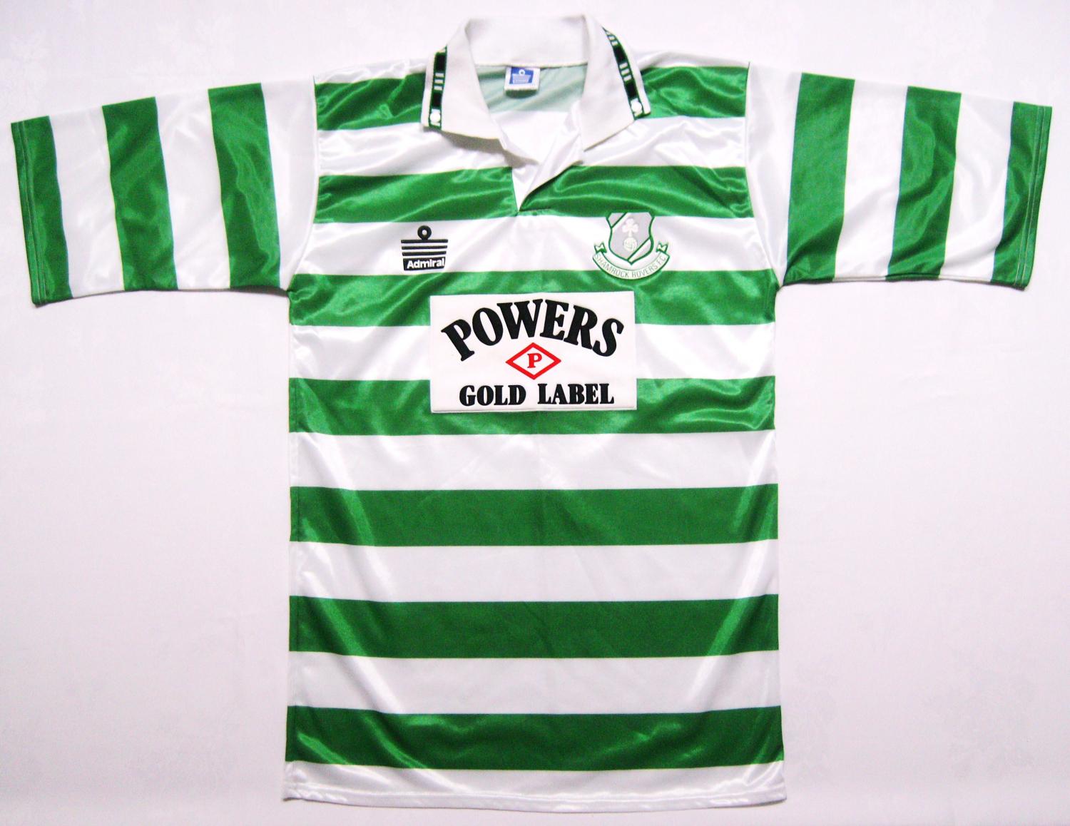 maillot de foot shamrock rovers domicile 1992-1993 rétro