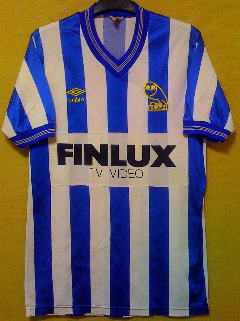 maillot de foot sheffield wednesday domicile 1985-1986 rétro