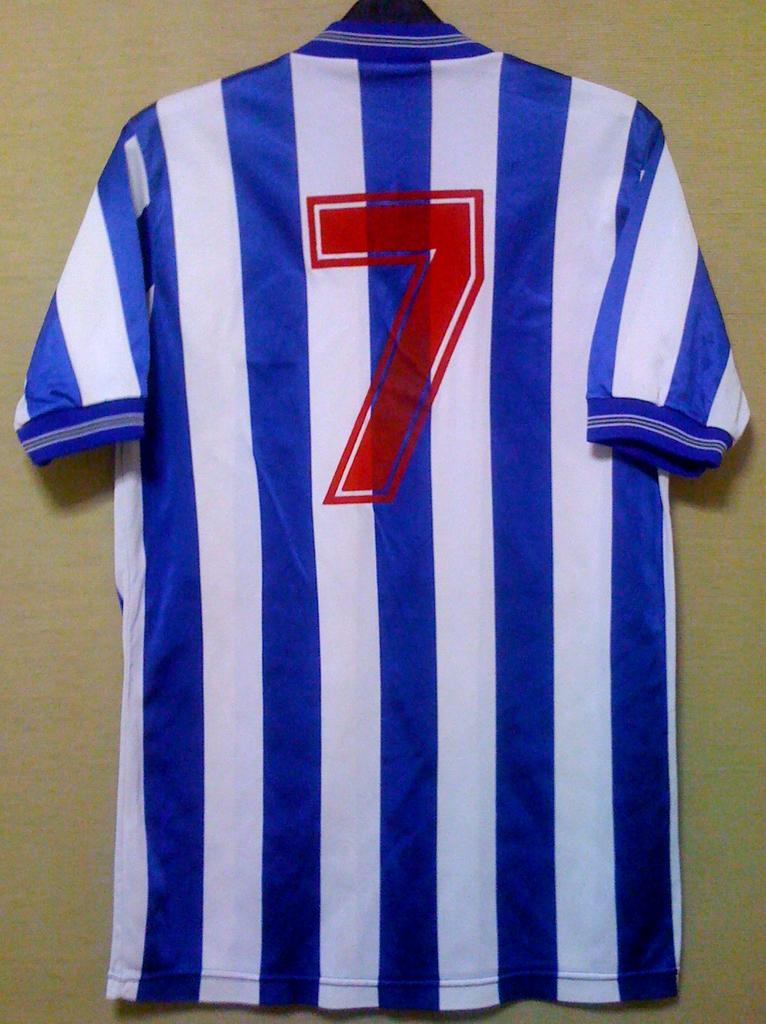 maillot de foot sheffield wednesday domicile 1985-1986 rétro