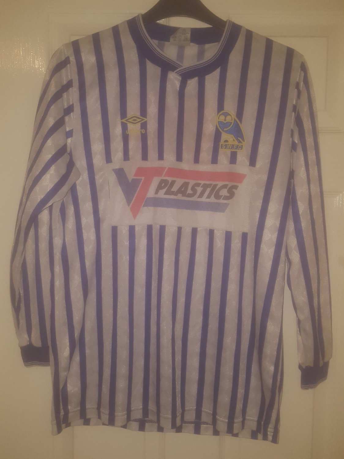 maillot de foot sheffield wednesday domicile 1988-1989 rétro