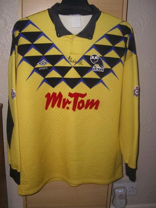 maillot de foot sheffield wednesday gardien 1991-1992 rétro