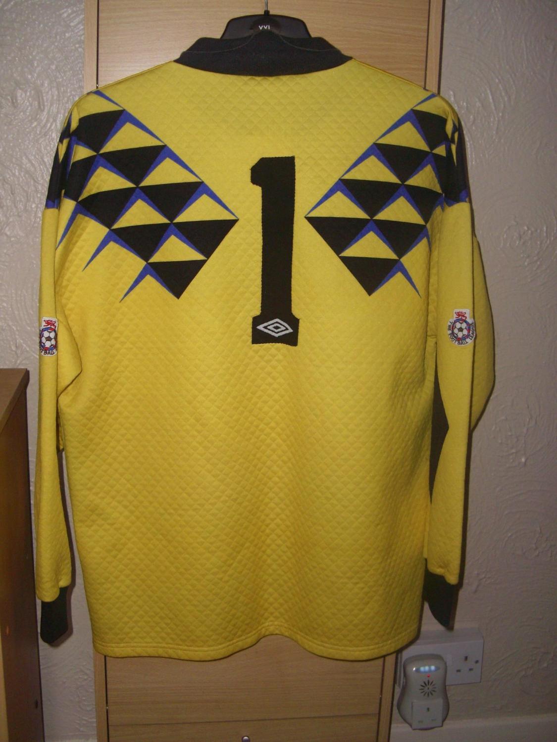 maillot de foot sheffield wednesday gardien 1991-1992 rétro maillot de foot sheffield wednesday gardien 1991-1992 rétro