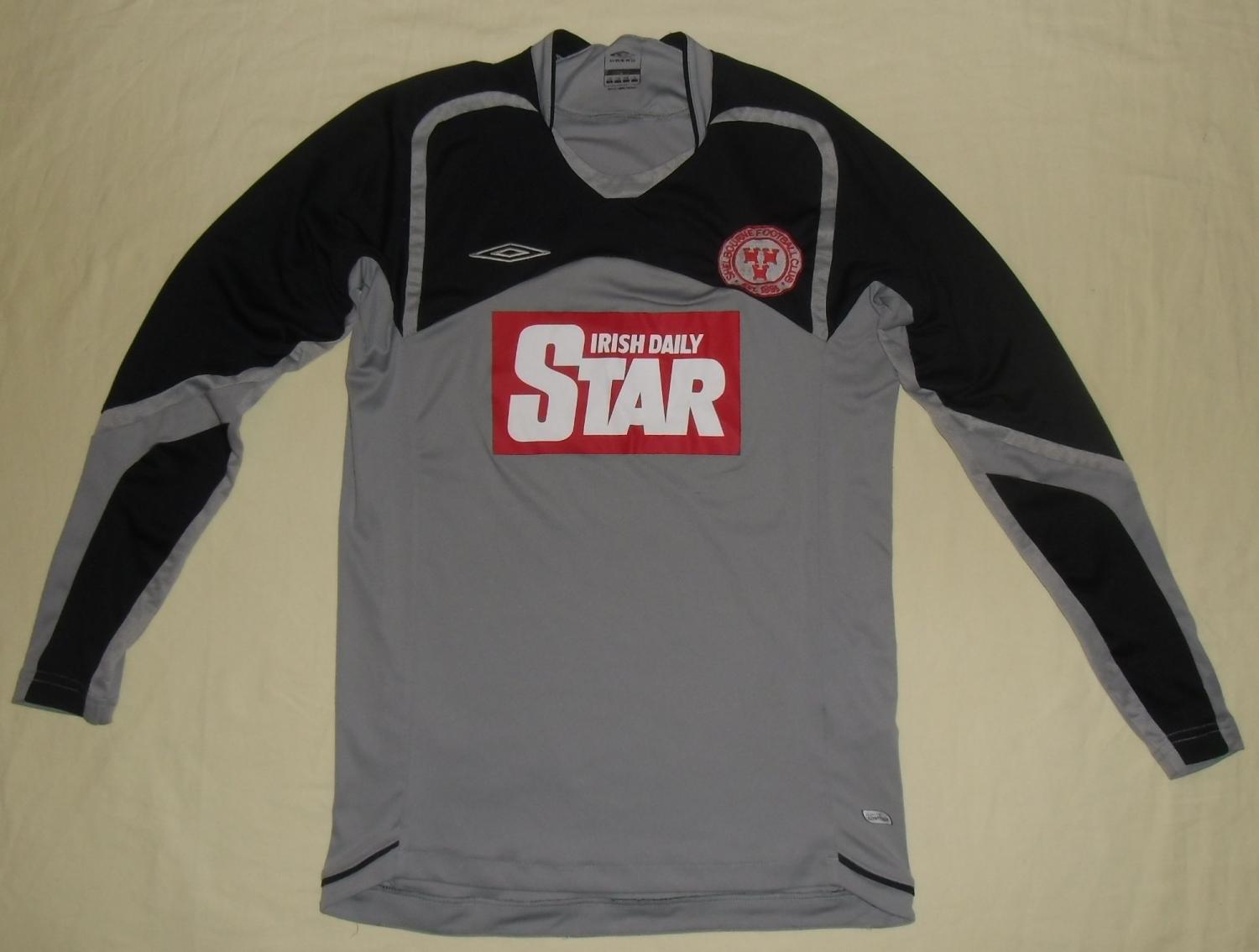 maillot de foot shelbourne fc gardien 2004-2005 rétro