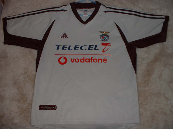 maillot de foot sl benfica exterieur 2000-2001 rétro