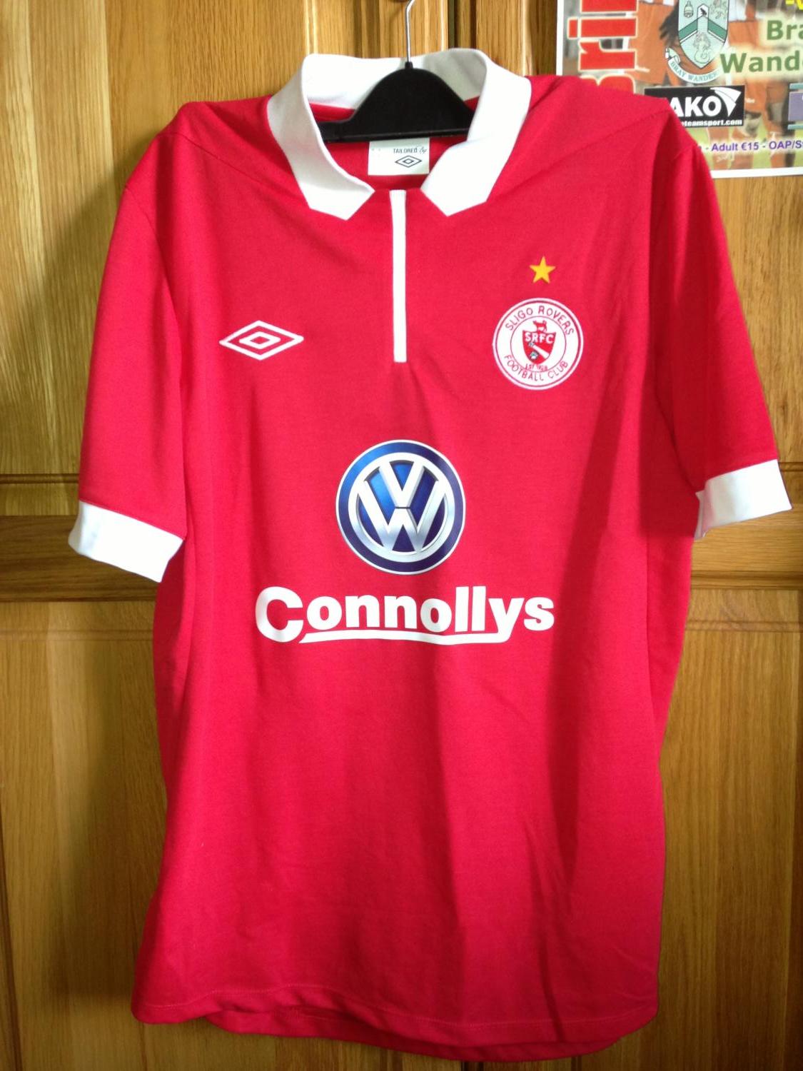 maillot de foot sligo rovers domicile 2013 rétro