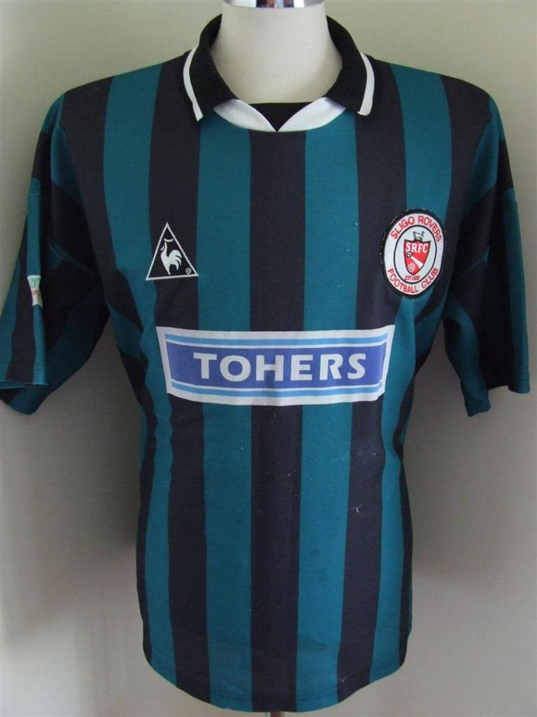 maillot de foot sligo rovers exterieur 1996-1997 rétro