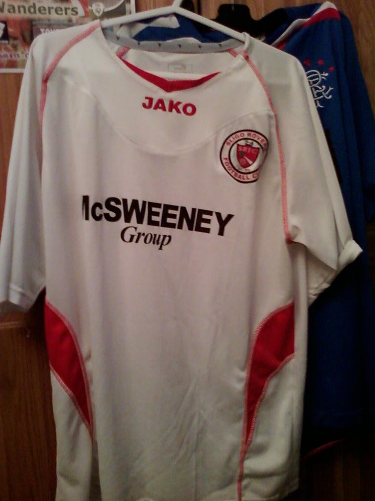 maillot de foot sligo rovers exterieur 2004-2005 rétro