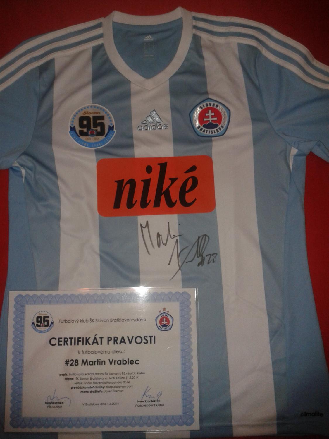 maillot de foot slovan bratislava domicile 2014 pas cher