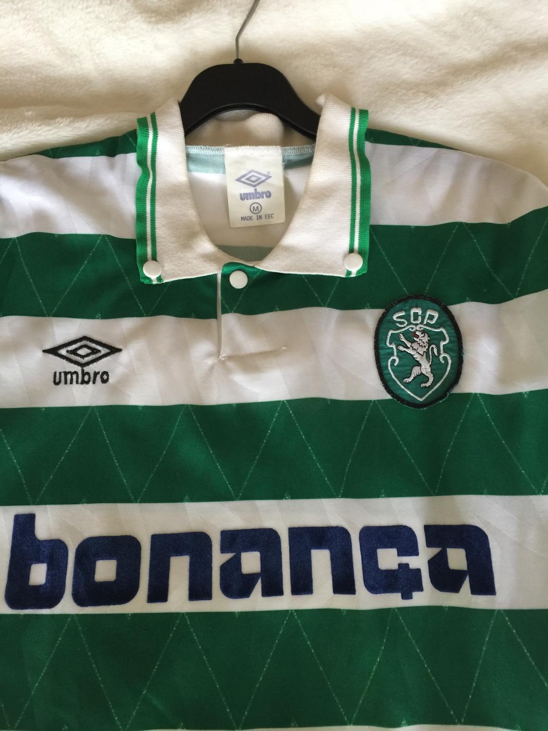 maillot de foot sporting cp domicile 1990-1992 rétro maillot de foot sporting cp domicile 1990-1992 rétro