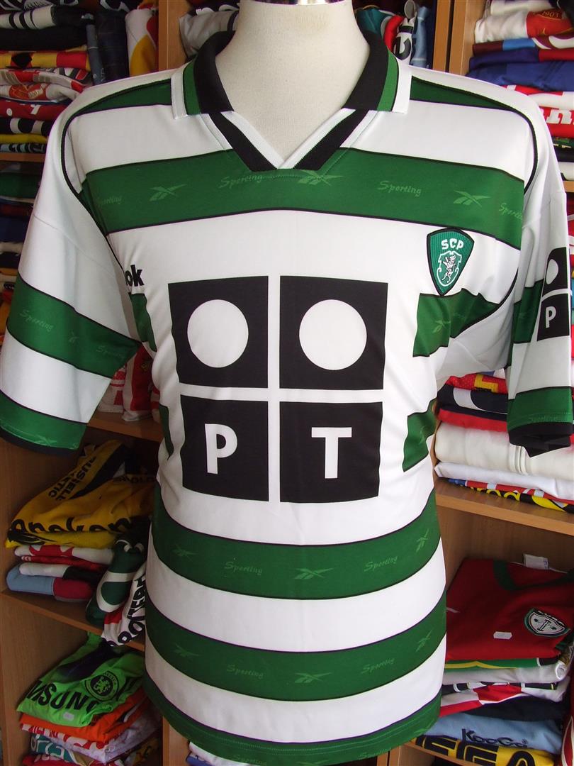 maillot de foot sporting cp domicile 2001-2002 rétro