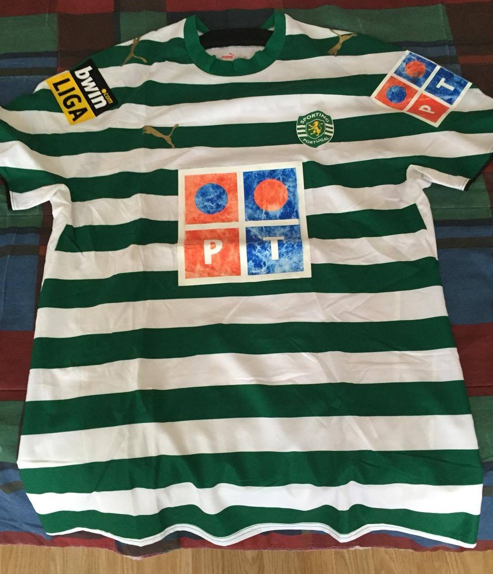 maillot de foot sporting cp domicile 2006-2007 rétro