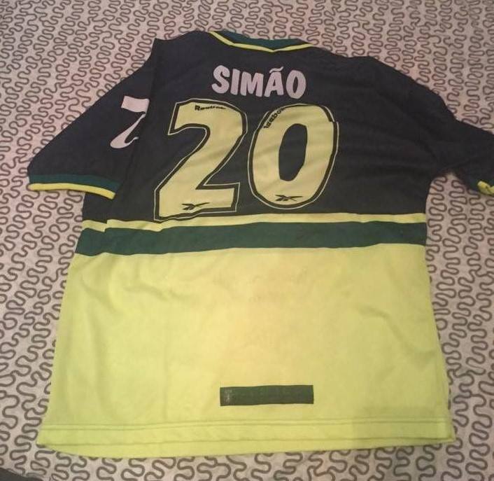 maillot de foot sporting cp exterieur 1998-2000 rétro maillot de foot sporting cp exterieur 1998-2000 rétro
