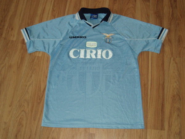 maillot de foot ss lazio domicile 1997-1998 rétro