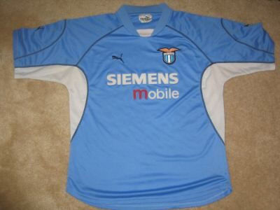 maillot de foot ss lazio domicile 2001-2002 rétro